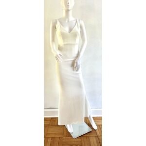 Lulus Formal Sleeveless White Maxi Dress - XS